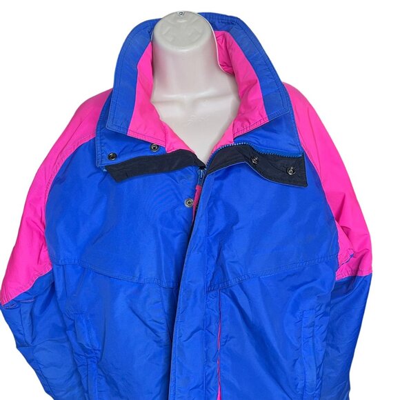Sub Zero Snow Ski Jacket Vintage 80s 90s Womens Size M Blue Pink u - Picture 2 of 15